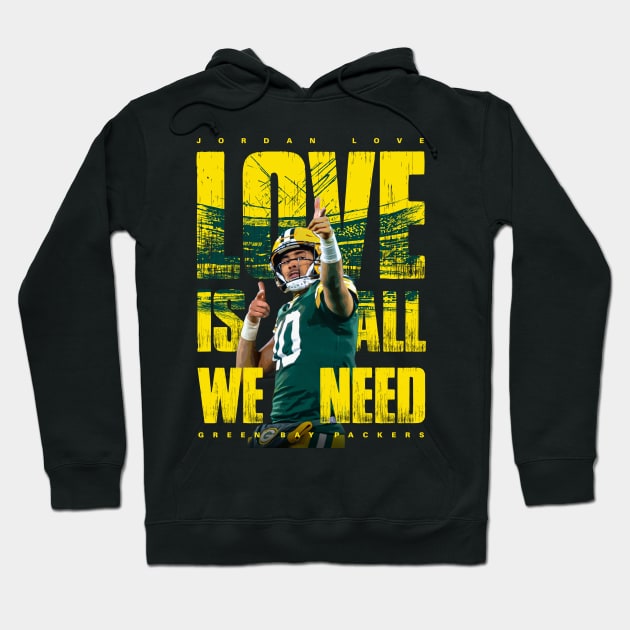 Jordan Love Hoodie by Juantamad